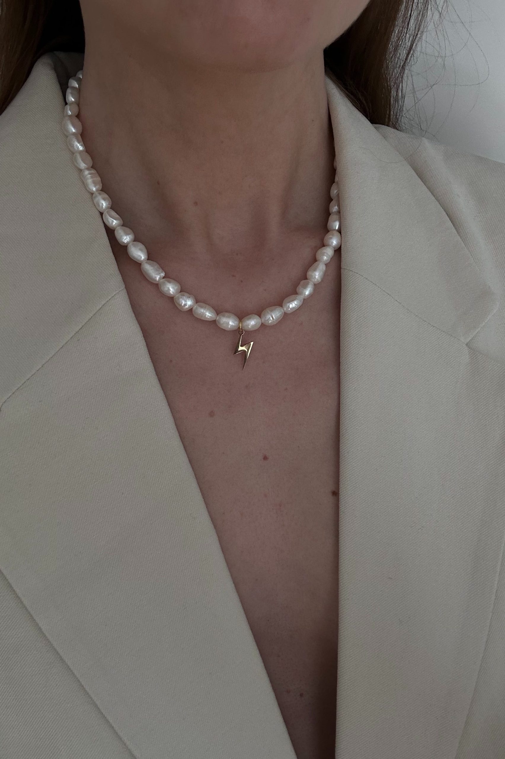 Necklace Bolt Gold - Image 4