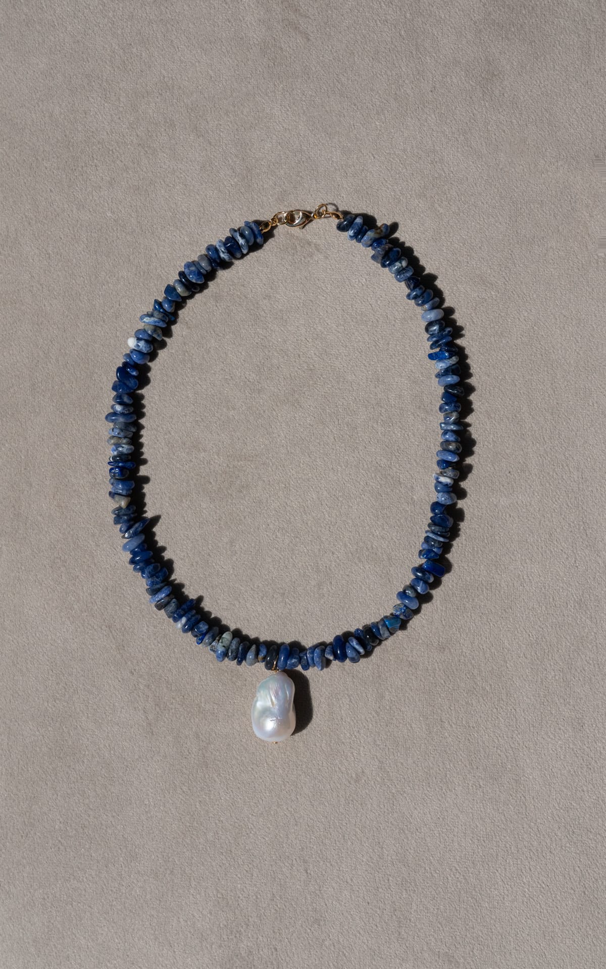 Necklace Kara Pearl Lapis Lazuli - Image 3